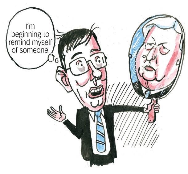 Карикатура на послів США в Україні Джона Тефта і Вільяма Тейлора