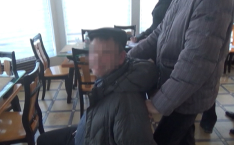 Задержанный подозревается в заказе убийства. Фото пресс-службы МВД Украины