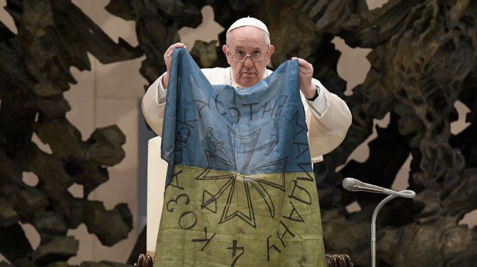 Папа Франциск – українцям: Світ відкрив для себе сміливий і сильний народ