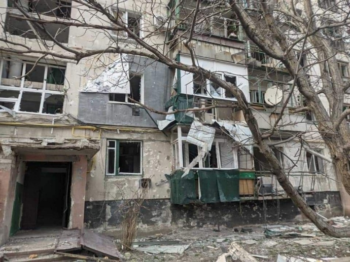 Руйнування одного з житлових будинків на Луганщині