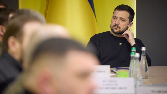 Zelenskyy holds meeting with security forces and military personnel in Zhytomyr Oblast