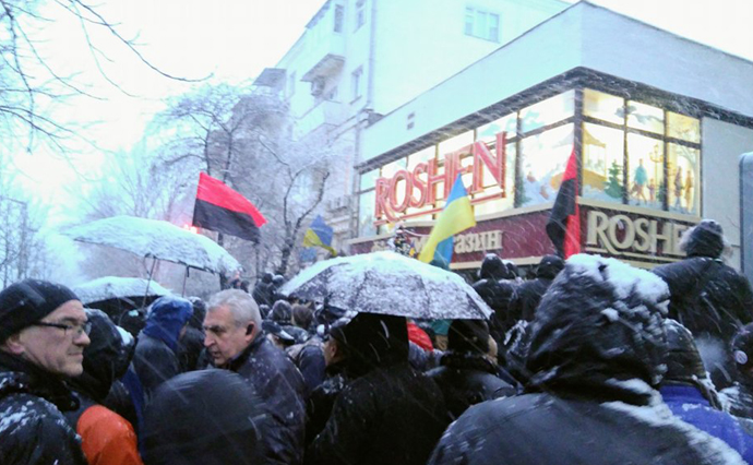 Марш за импичмент пришел к Саакашвили под изолятор СБУ