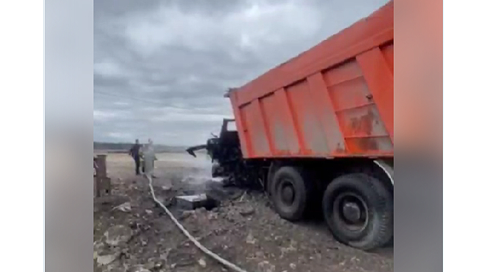 В Ирпене на мине подорвался КаМАЗ: водитель погиб