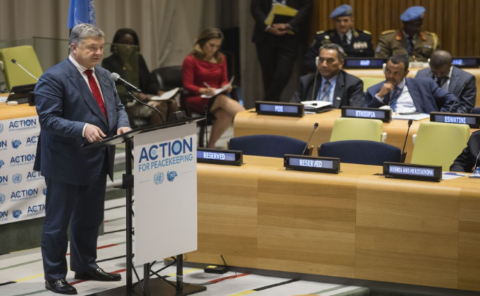 Порошенко закликав ООН ввести миротворчу місію на Донбас