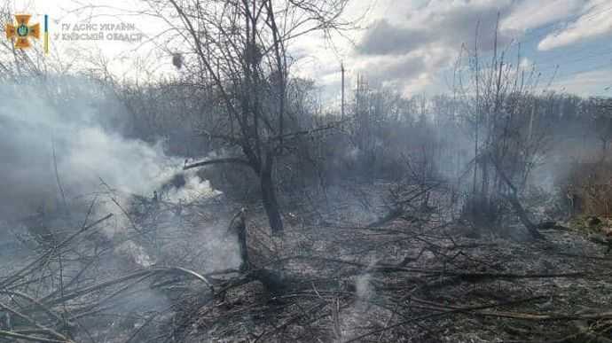 В Киевской области 8 очагов пожаров, ситуация крайне сложная – ГСЧС