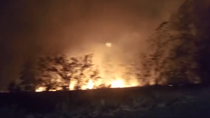 Військові формування Росії спровокували пожежу на Луганщині — РДА