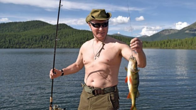 Володимир Путін під час відпустки на Алтаї