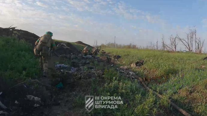 3rd separate assault brigade showed how it pushed back Russian military near Bakhmut