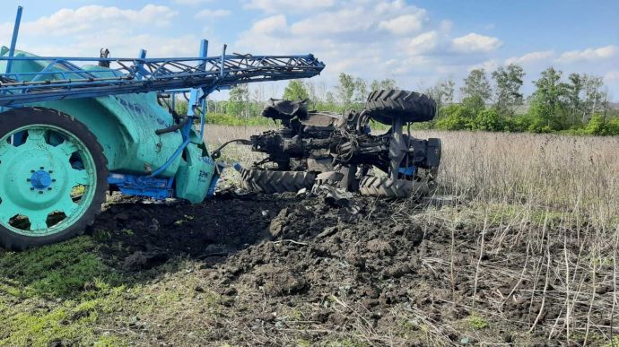 На Харківщині тракторист підірвався на протитанковій міні