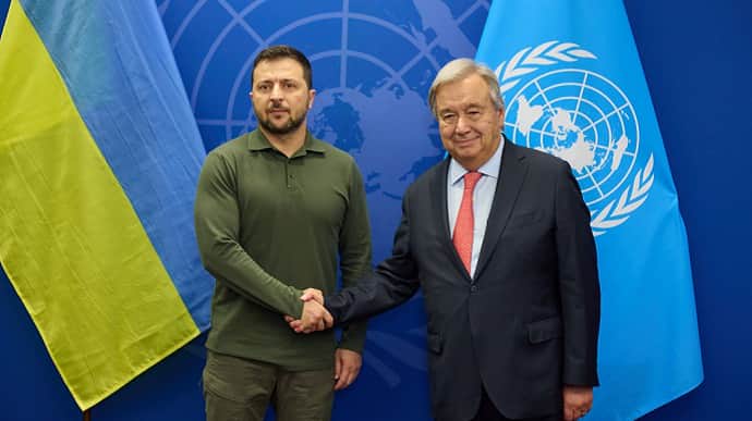 Зеленский пожаловался Генсеку ООН на Шахеды