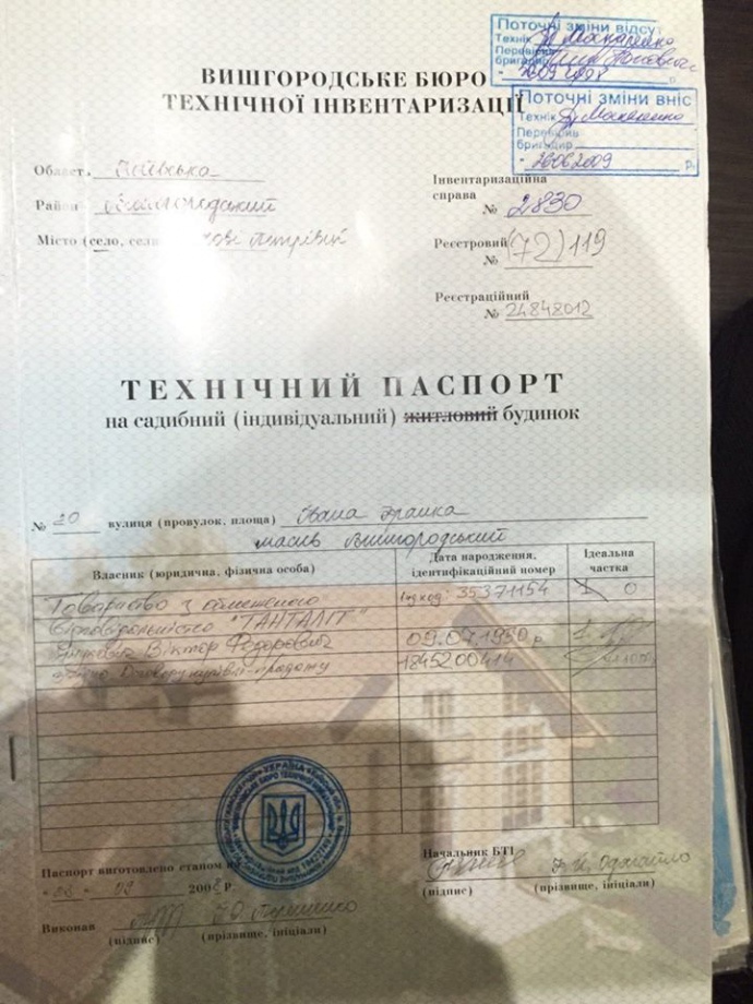 Документи з архіву Януковичів 