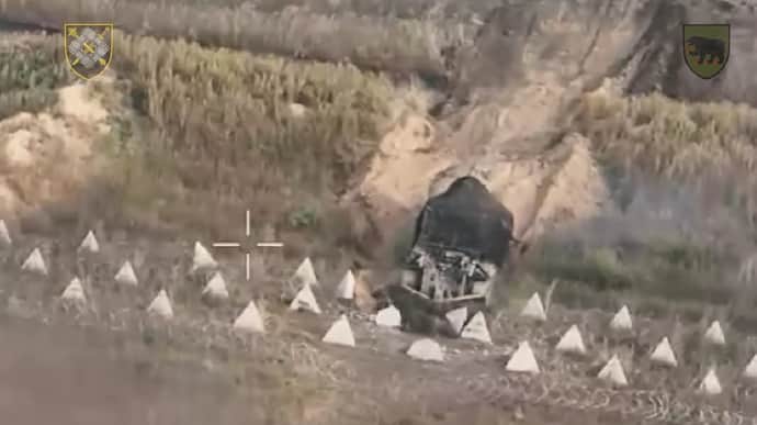 Ukrainian troops' video shows them making passages through minefields to break through to Russia's Kursk Oblast