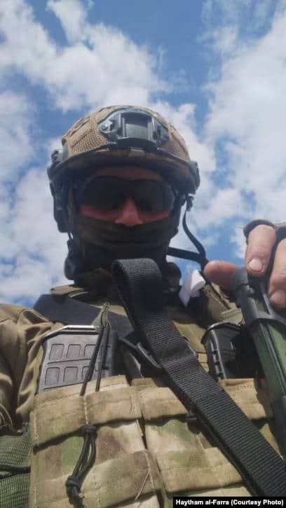 Рамі аль-Фарра на війні в Україні. Фото надане виданню 