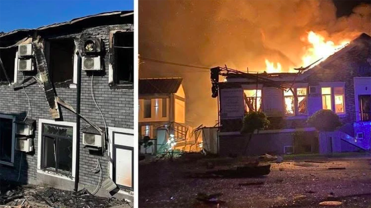Clinic for disabled children and former POWs destroyed in Russian attack