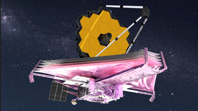 Найпотужніший і найбільший космічний телескоп Джеймс Вебб розгорнули в космосі