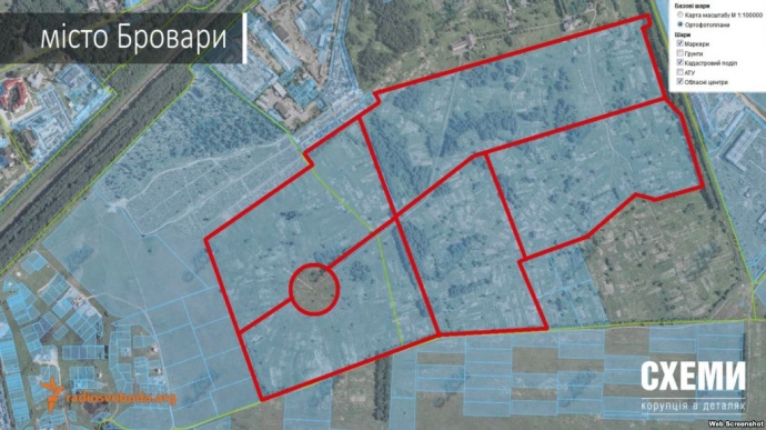 Отобранная земельный участок под Киевом