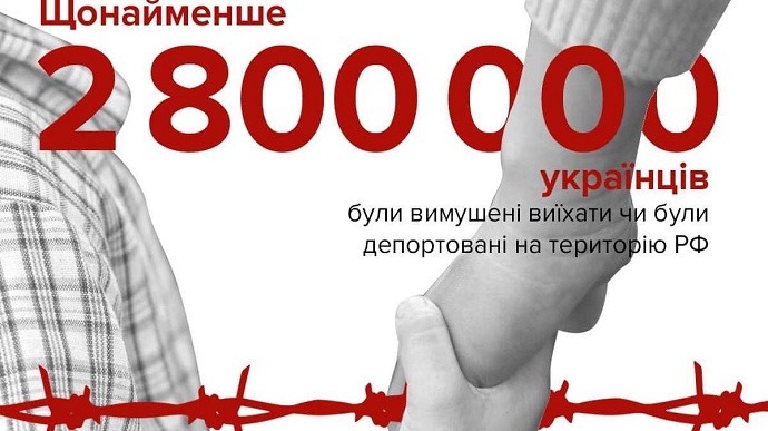About 3 million Ukrainians deported to Russia since February