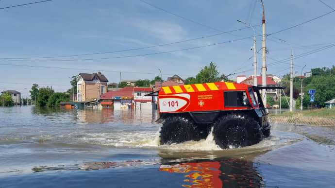 Area of flooded territories in Kherson Oblast almost halves