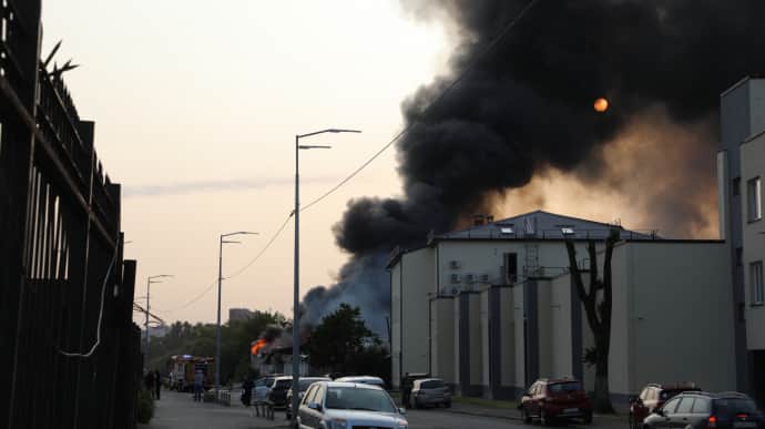 Поліцейські показали кадри удару Шахедів у Києві