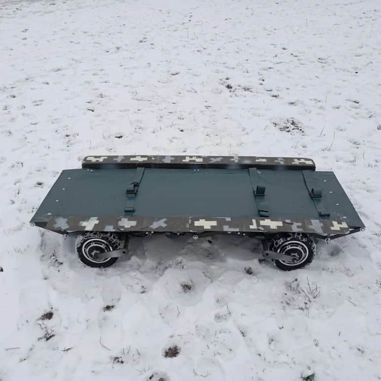 Ukraine develops remote-controlled stretcher for evacuation of wounded ...