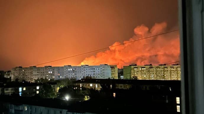 Explosions in occupied Berdiansk