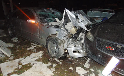 Из-за пьяного ДТП в Ровно повреждения у 25 автомобилей и 3 человек