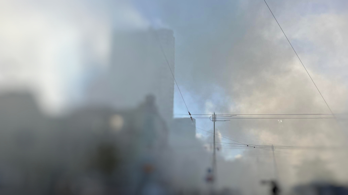 4 strikes in Kyiv this morning, residential building hit