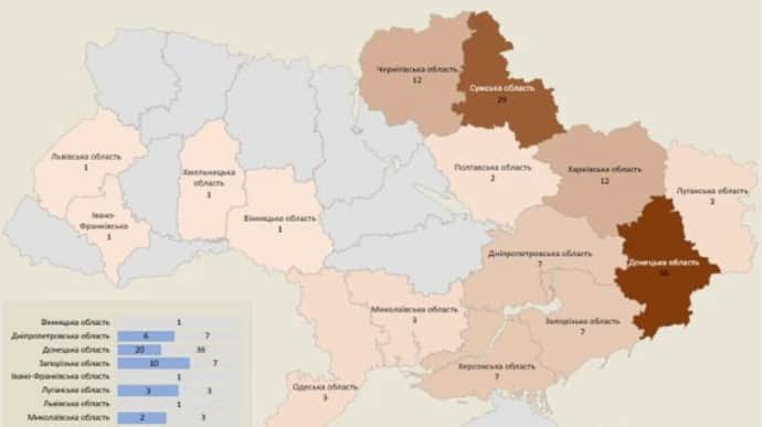 За сутки Россия обстреляла 15 областей Украины, атаковав 150 объектов инфраструктуры