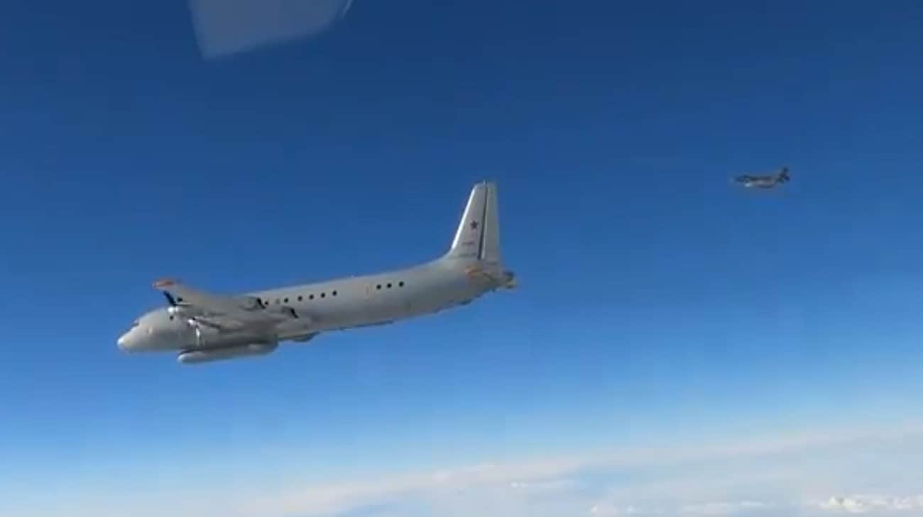 France intercepts Russian Il-20 aircraft off Estonian coast – video