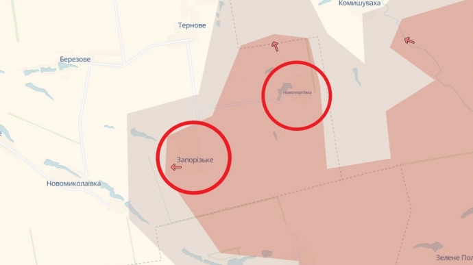 DeepState: Росіяни вперше окупували два села на Дніпропетровщині quqitidztiqdzzrz