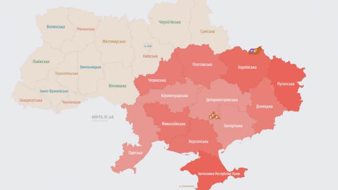 Вночі по всій Україні оголошували повітряну тривога: росіяни запускали ракети