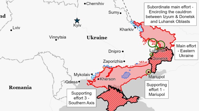 Данные указывают, что РФ не хватает ресурсов для наступления в районе Изюма – ISW