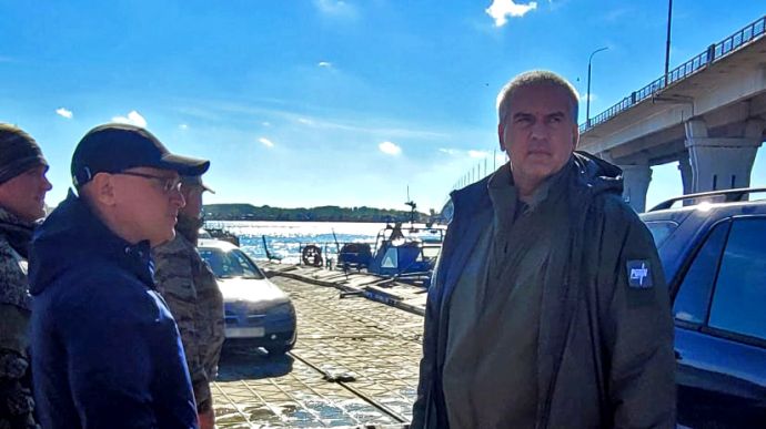 Antonivka Bridge in Kherson hit after visit by Kremlin puppet and Russian official 