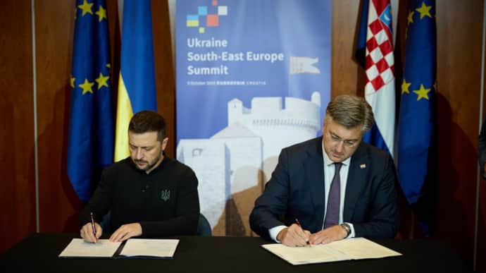 Zelenskyy's office reveals details of agreement signed with Croatia