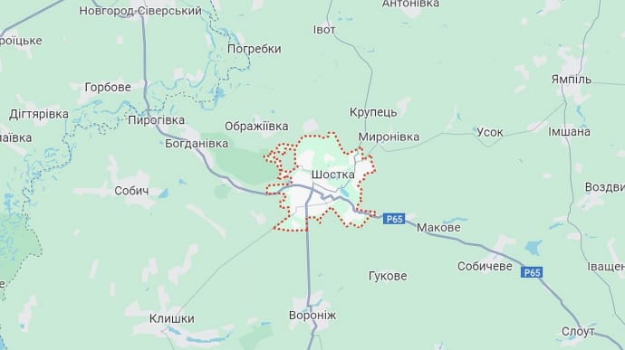 Russians attack infrastructure in Shostka, Sumy Oblast