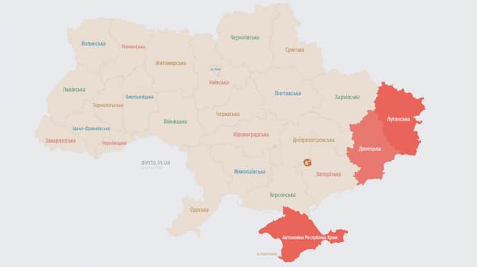 Из-за взлета МиГов воздушная тревога по всей Украине длилась почти 3 часа