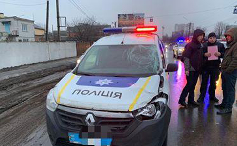 В Борисполе полицейское авто насмерть сбило мужчину