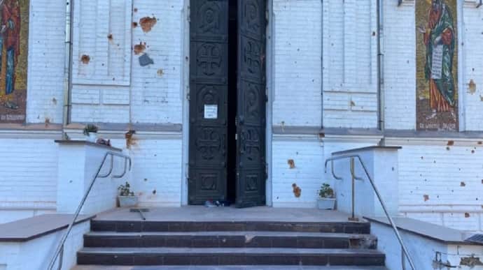 У Нікополі росіяни пошкодили Преображенський кафедральний собор УПЦ