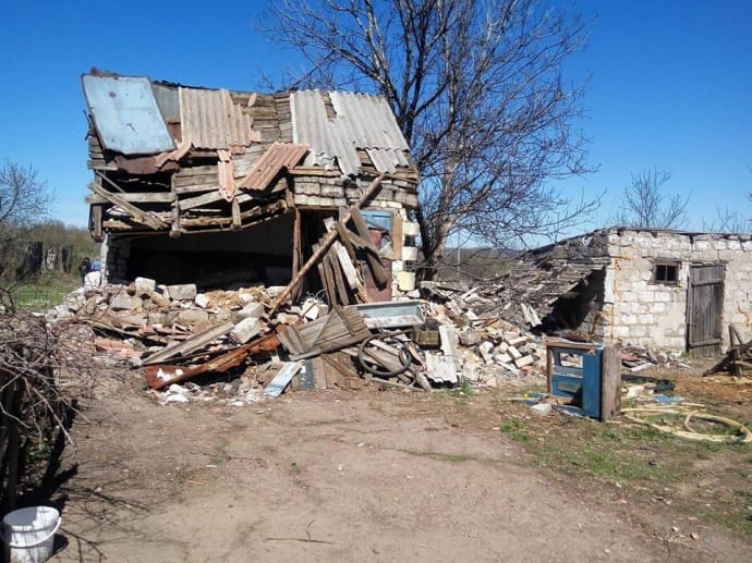 За роки війни в Жованці зруйновано 60% будинків. Станом на травень-2017 тут продовжує мешкати 150 осіб 