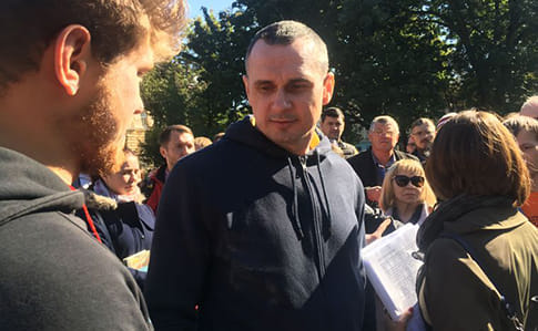 Сенцов у Львові взяв участь в акції на підтримку в'язнів Кремля