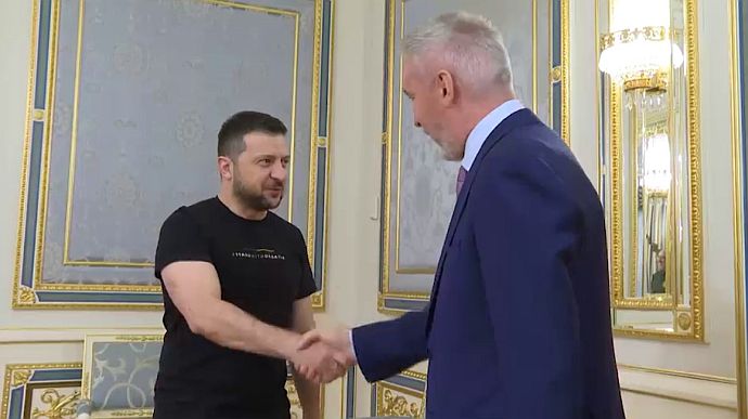 Министр обороны Италии впервые встретился с Зеленским в Киеве