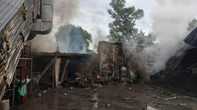 В Киеве уламки ракеты разрушили трансформаторную подстанцию