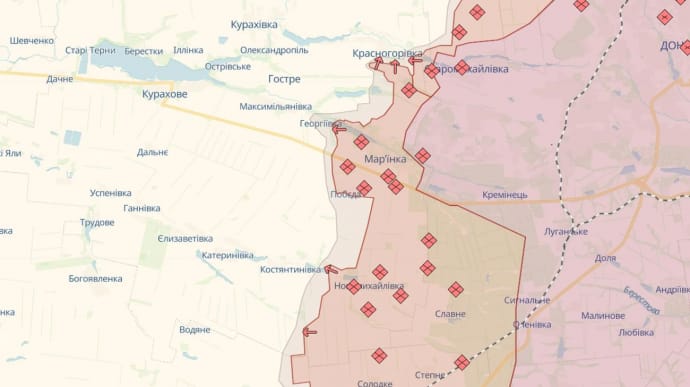 Генштаб повідомив про складну ситуацію біля села Костянтинівка на Донеччині