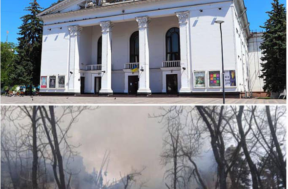 Уничтоженный драмтеатр в Мариуполе: МИД призывает мир давить санкциями за зверства РФ