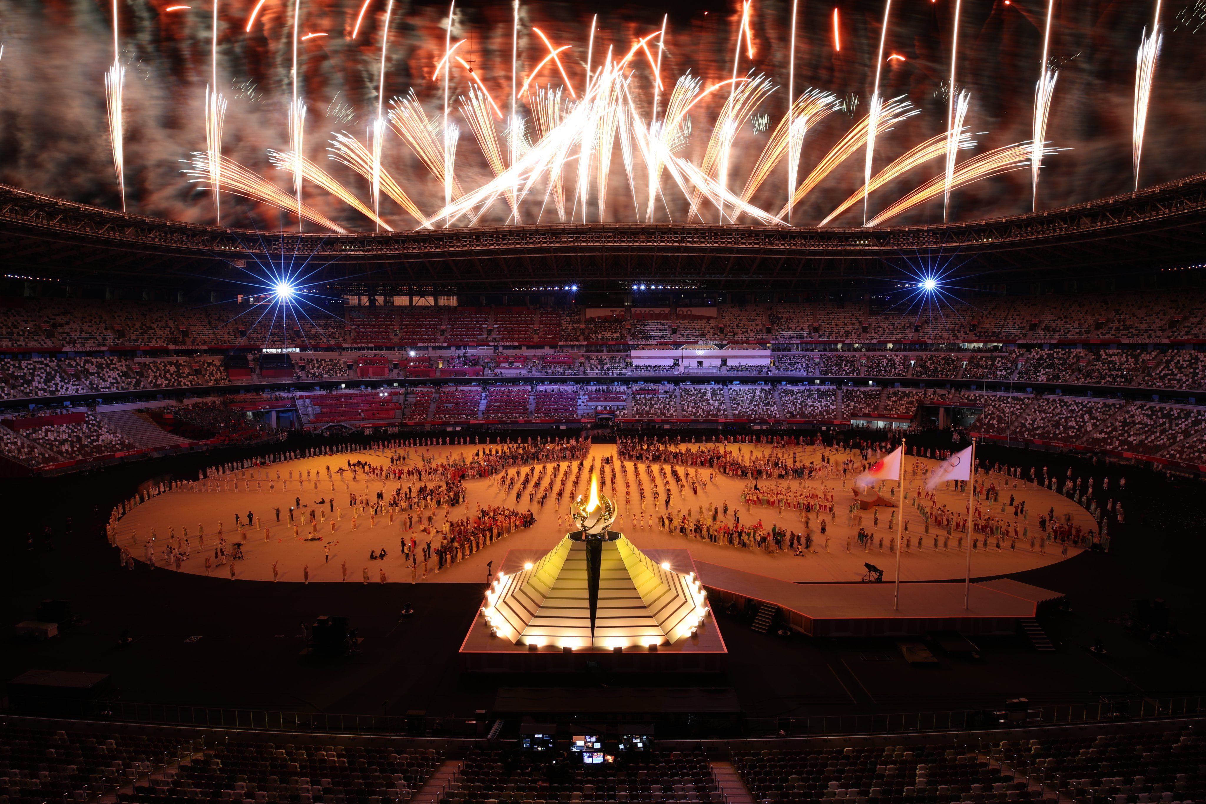 Смотрела открытие олимпиады. Олимпийский стадион в Пекине 2022. Олимпийские игры в Токио 2020. Церемония открытия Олимпийских игр в Токио.