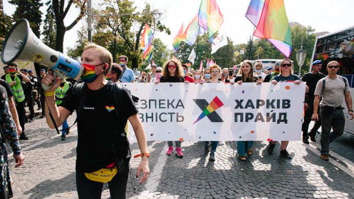 Марш KharkivPride прошел почти без эксцессов