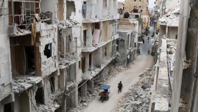 Розбомблене сирійське місто Алеппо