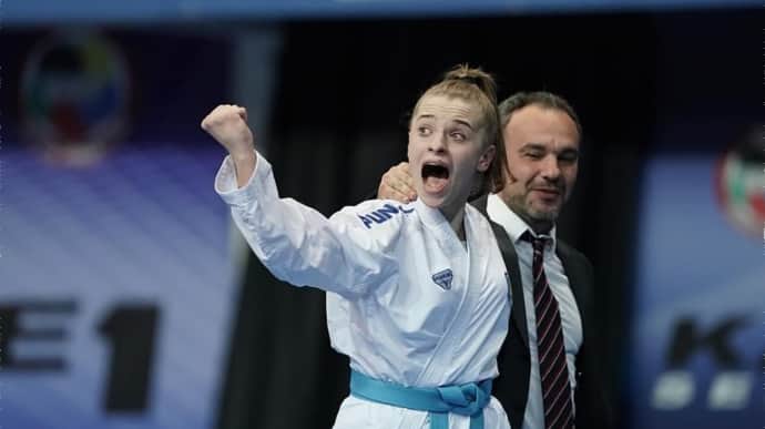 Ukrainian karateka Yevrachova wins gold in 2024 Karate 1 tournament