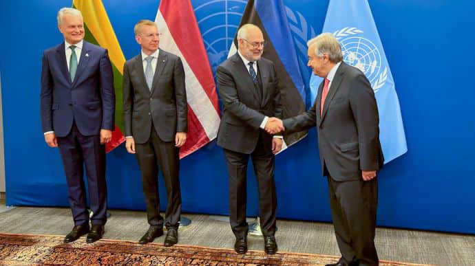 Президенти держав Балтії обговорили з генсеком ООН експорт українського зерна