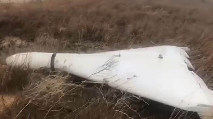 Russian Shahed UAV crashes in Crimea due to extreme weather
